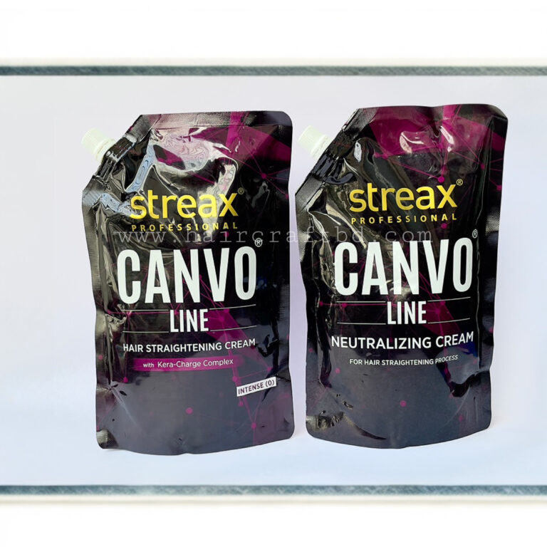 Streax Professional Canvoline Hair Straightening Cream Intance Set