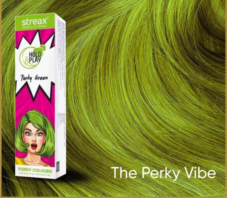 Streax Professional Hold and Play Funky Hair Colour – Parky Green (100gm)