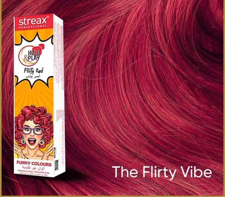 Streax Professional Hold and Play Funky Hair Colour – Flirty Red(100gm)