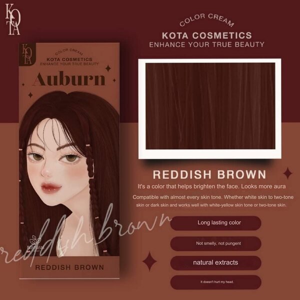 Kota Color Cream Hair Color (reddish brown)-100ml
