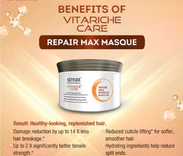 Streax Professional Vitarich Care Repair Max Hair Masque 200g