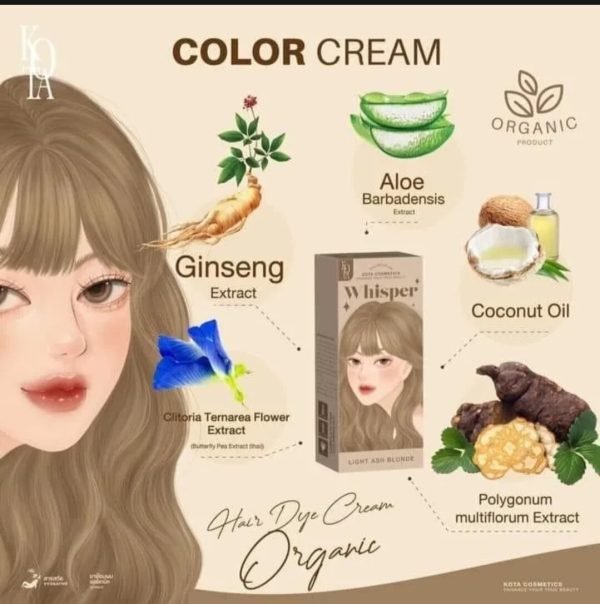 Kota Cosmetics Whisper Hair Color - Light Ash Blonde