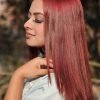 Charry Red  and Sakura hair Colour  Combo