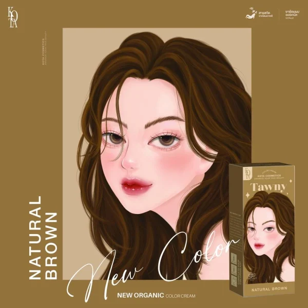 Kota Cosmetics Tawny Hair Color - Natural Brown