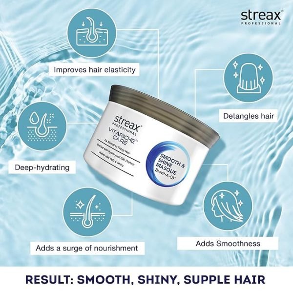 Streax Professional Vitarich Care Smooth & Shine Hair Masque 200g