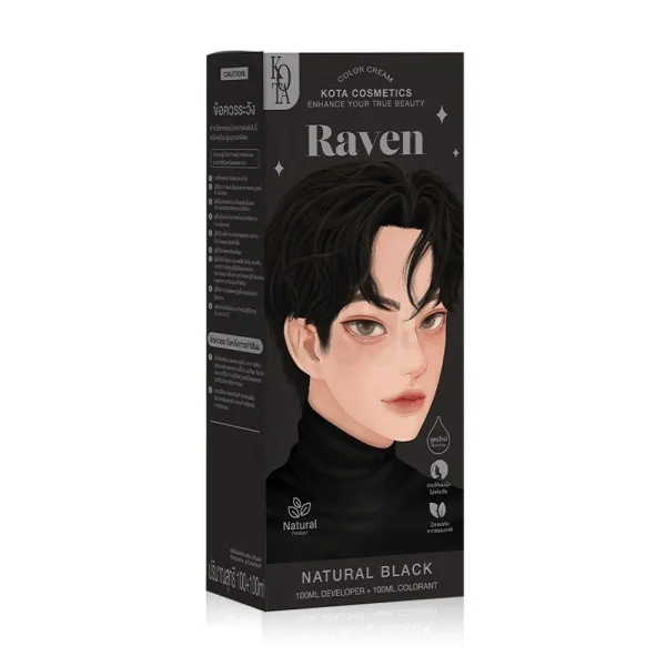 Kota Cosmetics Hair Color Cream Raven - Natural Black