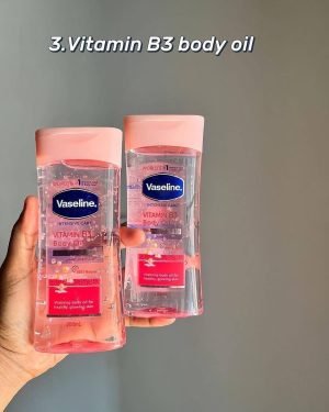 Vaseline Intensive Care For Glowing Skin Vitamin B3 Body Gel Oil Body Oil Made with 100% Pure - 200ml