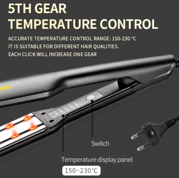 08458e91069cd7ee691cbb8ee7f19e2c Kemei KM-2519 Hair Straightener - Fast, Portable, and Versatile