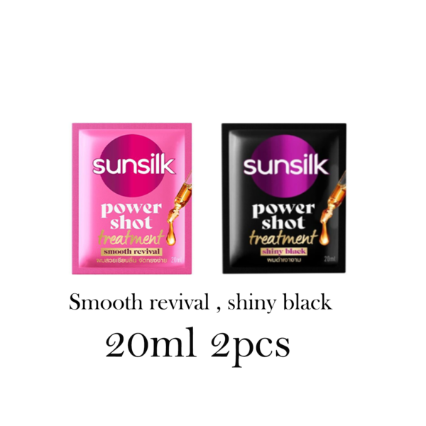 Sunsilk Power Shot Treatment 20ml Sachet –Smooth revival, Shiny black