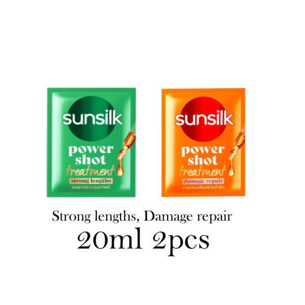 Sunsilk Power Shot Treatment Smooth Damage Repair & Strong Lengths Sachet –20ml*2pcs