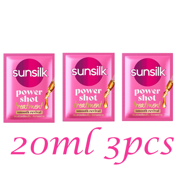 Sunsilk Power Shot Treatment Smooth Revival Hair Mask 20m*3pcs