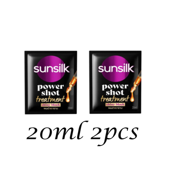 Sunsilk Power Shot Treatment 20ml Sachet – Shiny Black 20ml*2pcs