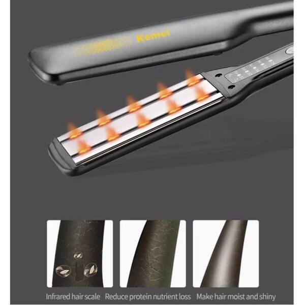 d07ba8f12a8800c6d5768b440ff4333e Kemei KM-2519 Hair Straightener - Fast, Portable, and Versatile