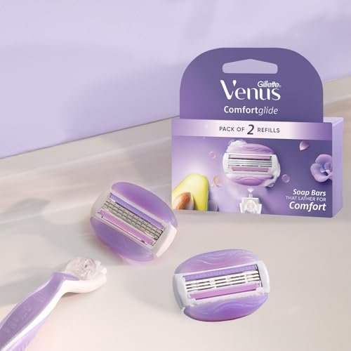 Gillette Venus Comfortglide Hair Removal Razor Refills 2 Blades