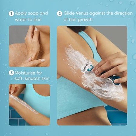 Venus Hair Removal Razor for Women with Aloe Vera - Single Piece Razor