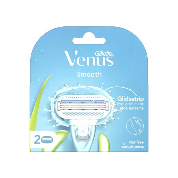 Venus Smooth Sensitive Women's Razor Blade Refills 2 Blades