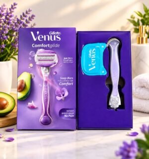 WhatsApp Image 2026-09-07 at 12.11.15 PM Venus Comfortglide Hair Removal Razor for Women with Avocado Oils & Freesia Scent 1 Pcs