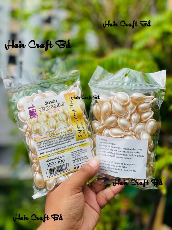 Super long hair capsul 50pcs White Colour