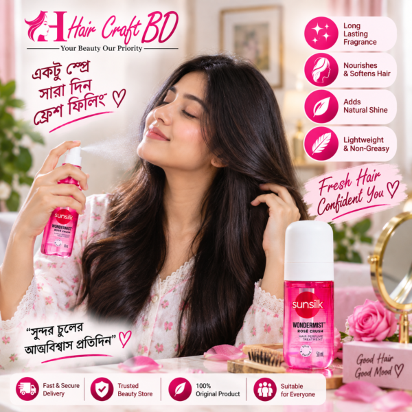 Sunsilk Wondermist Rose Crush Hair Perfume Treatment 50ml