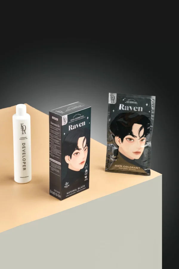 Kota Cosmetics Hair Color Cream Raven - Natural Black