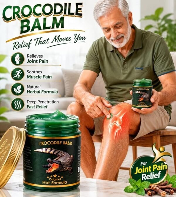 Green 7 Crocodile Balm Original Hot Formula 15 gm