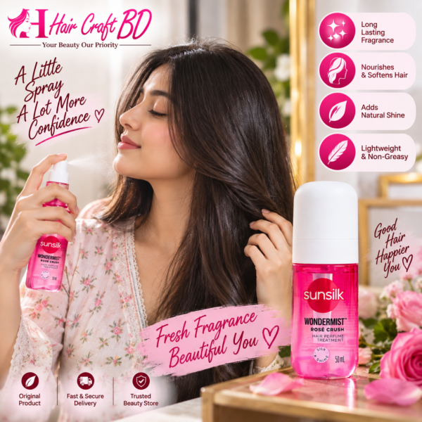 Sunsilk Wondermist Rose Crush Hair Perfume Treatment 50ml