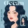 Kota Color Cream Hair Color Organic Dark Blue 100ml+100ml  (Ocean)
