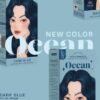 Kota Color Cream Hair Color Organic Dark Blue 100ml+100ml  (Ocean)