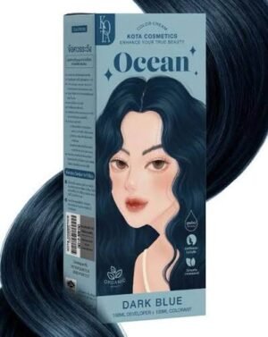 Kota Color Cream Hair Color Organic Dark Blue 100ml+100ml  (Ocean)