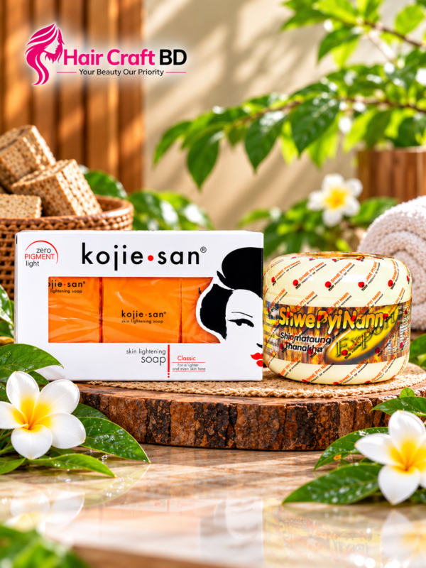 0d869773-373e-4a5a-b7c7-92c4689d38b5 kojie san soap 65gm*3 and Thanaka 140g Nature’s Beauty Combo