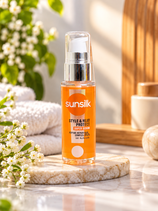 Sunsilk Damage Restore Shampoo and Power Bond Treatment 250ml &Sunsilk Style & Heat Protect Super Serum 45 ml and Wonder mist Combo