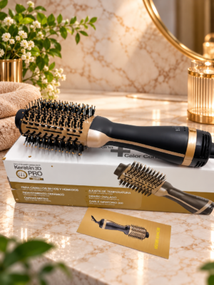 Keratin 3D Pro Brush, 2000W Professional Hot Air Brush For Drying And Styling