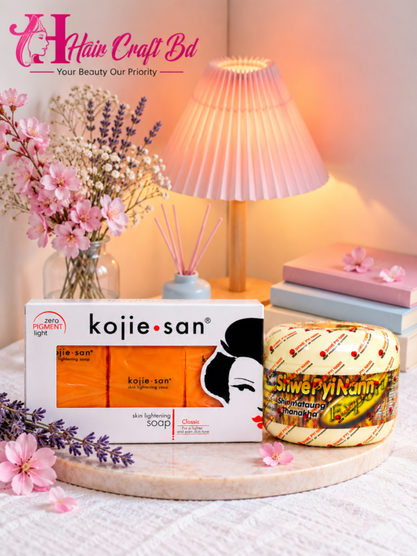 900d086f-60d3-4abe-b242-12940277c06e kojie san soap 65gm*3 and Thanaka 140g Nature’s Beauty Combo