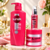 Sunsilk Diamond Shine Shampoo 325ml & Sunsilk 8% Glycol-Shine Complex Diamond Shine Power Bond Treatment (250 ml) and  Diamond Shine serum 45ml