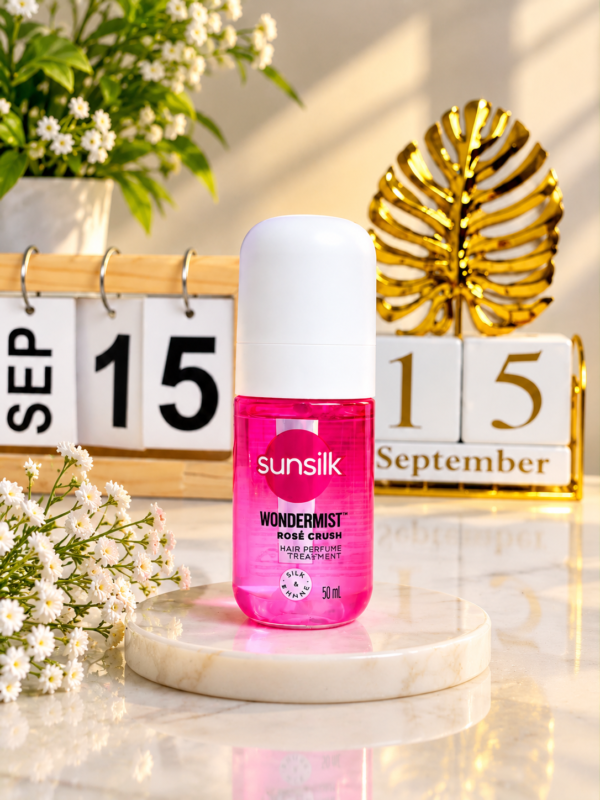 Sunsilk Smooth & Manageable Shampoo and Power Bond Treatment 250ml&Silky Smooth Super Serum (45ml) And  Wondermist Rose Crush Hair Perfume 50ml